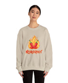 Neurospicy Flaming Peppers Unisex Heavy Blend Crewneck Sweatshirt