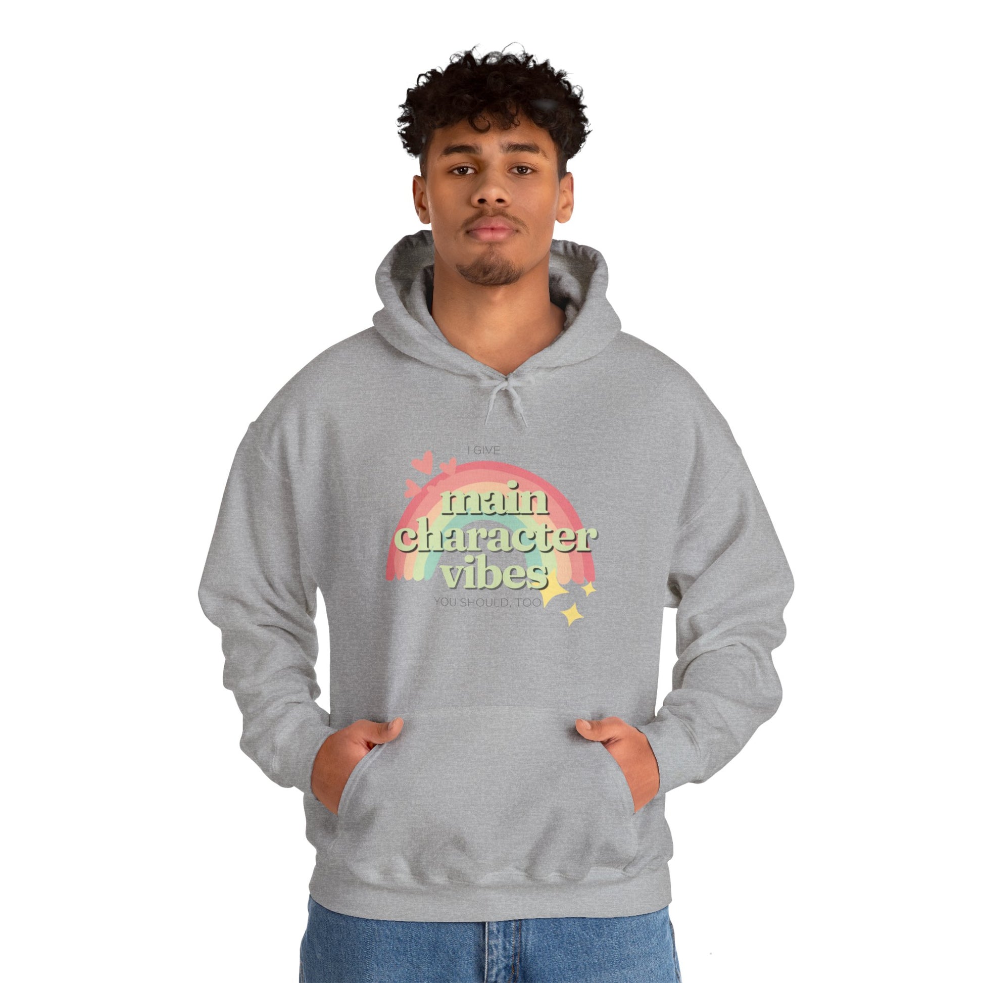 Main Character Vibes Unisex Heavy Blend Hooded Sweatshirt