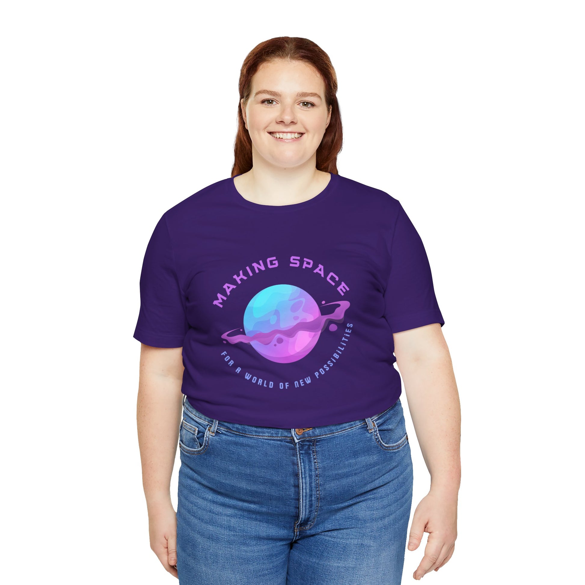 Making Space for New Possibilities Vegan Organic Unisex T-shirt