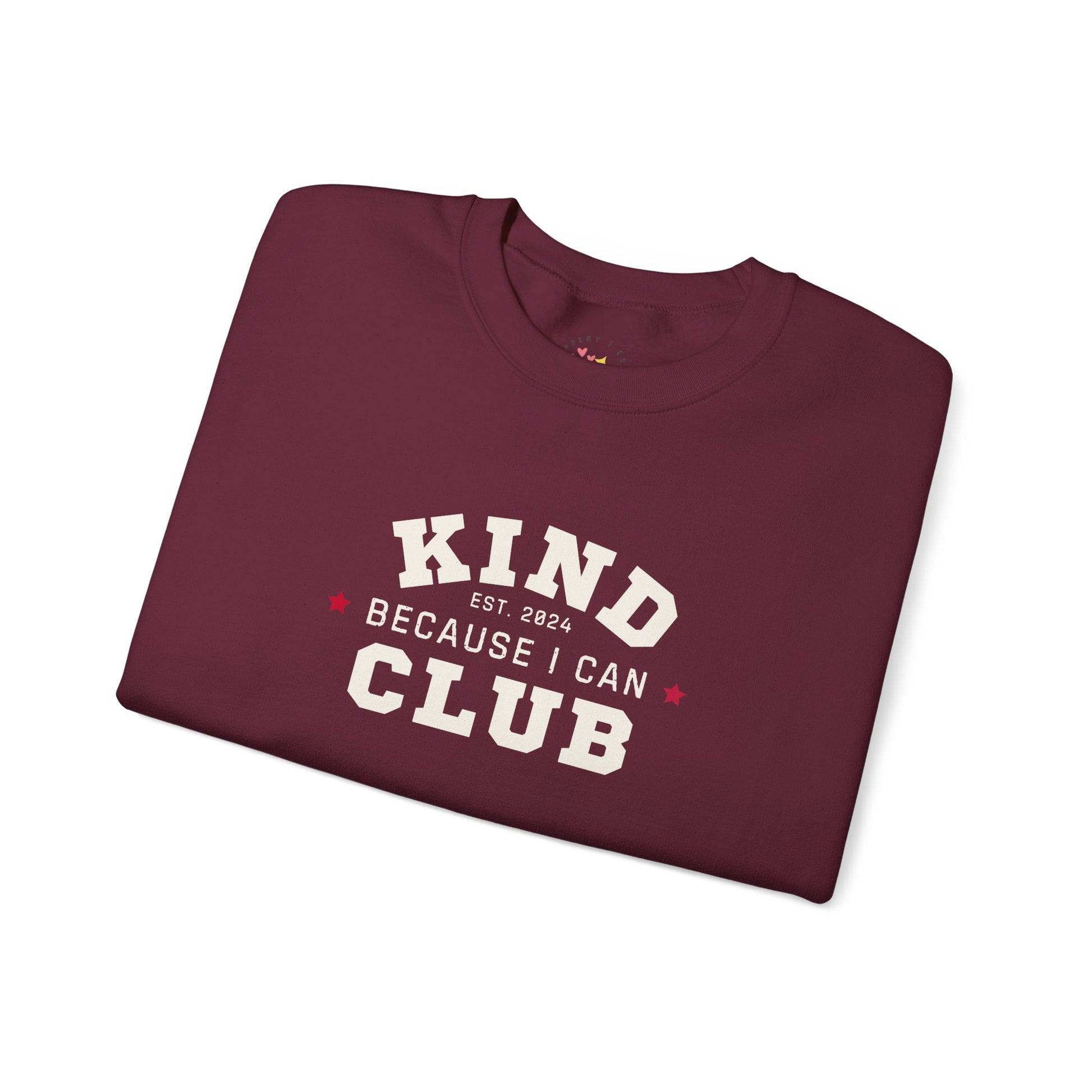 Kind Because I Can Club Unisex Heavy Blend Crewneck Sweatshirt