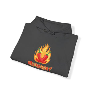 Neurospicy Flaming Peppers Unisex Heavy Blend Hooded Sweatshirt Hoodie