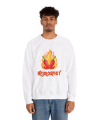 Neurospicy Flaming Peppers Unisex Heavy Blend Crewneck Sweatshirt