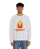 Neurospicy Flaming Peppers Unisex Heavy Blend Crewneck Sweatshirt