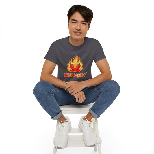 Neurospicy Flaming Peppers Unisex Ultra Cotton Tee