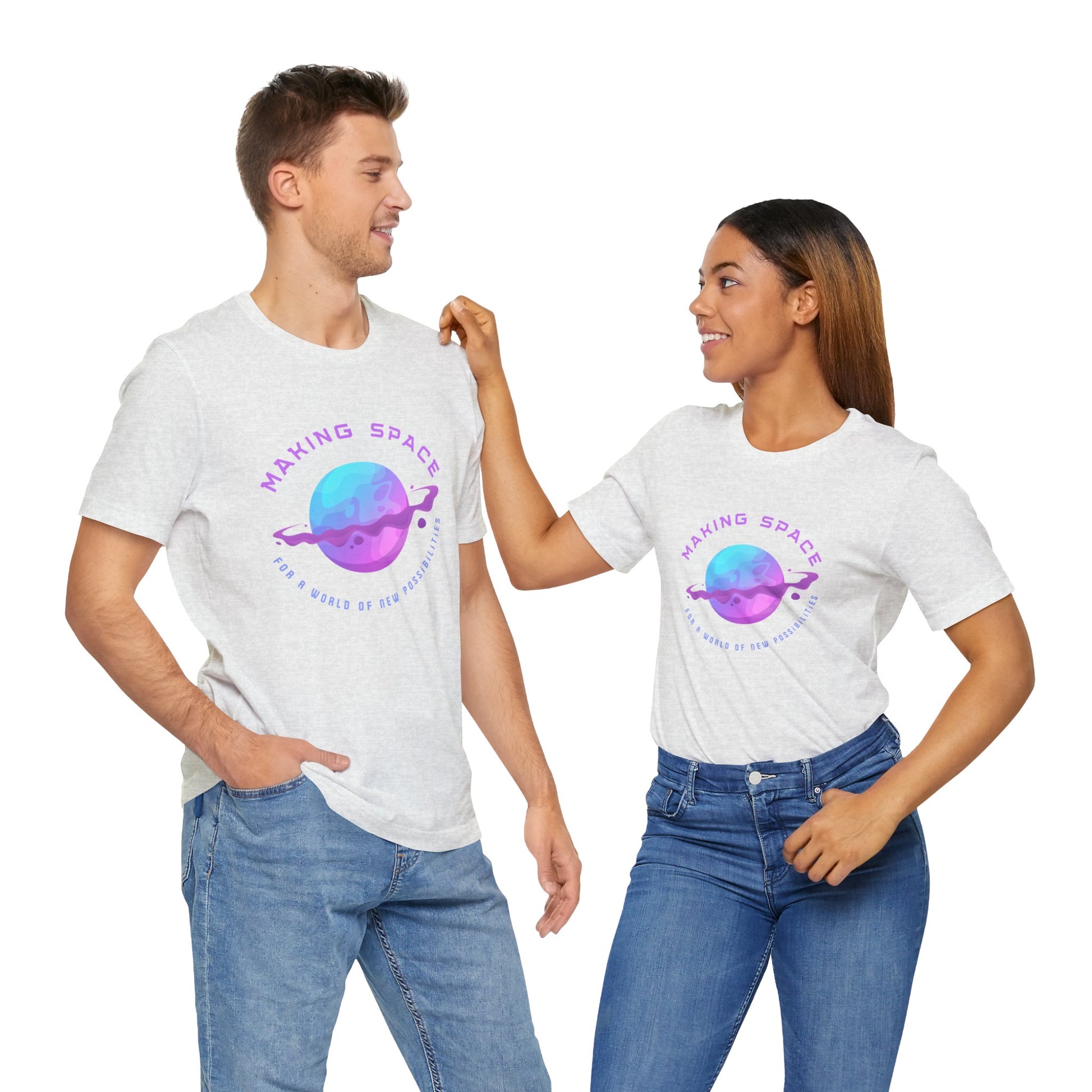 Making Space for New Possibilities Vegan Organic Unisex T-shirt