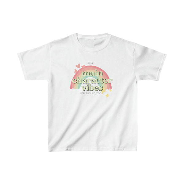 Kids Main Character Vibes Heavy Cotton Tee