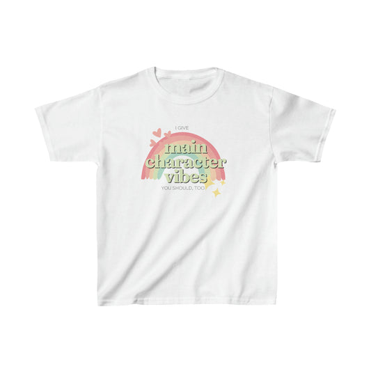 Kids Main Character Vibes Heavy Cotton Tee