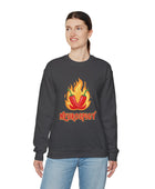 Neurospicy Flaming Peppers Unisex Heavy Blend Crewneck Sweatshirt