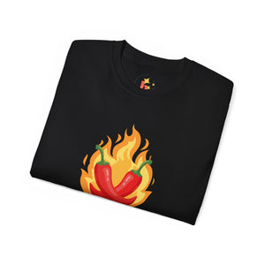 Neurospicy Flaming Peppers Unisex Ultra Cotton Tee