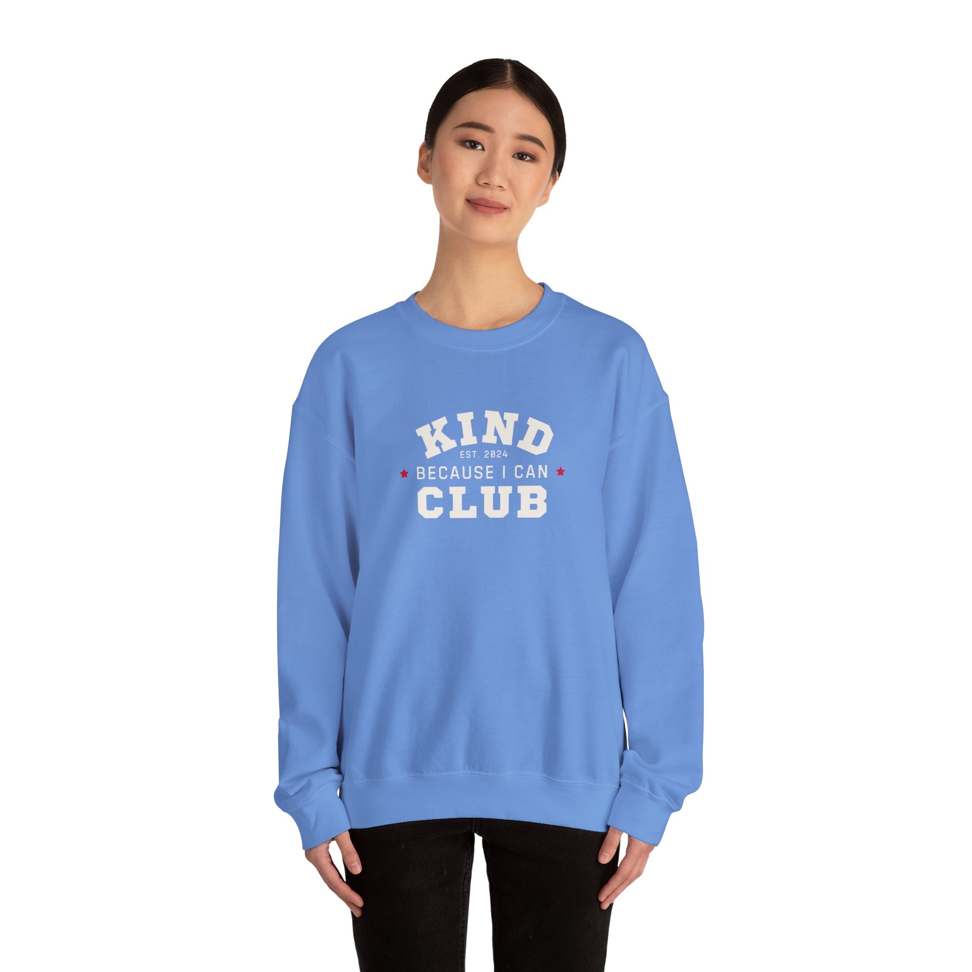 Kind Because I Can Club Unisex Heavy Blend Crewneck Sweatshirt