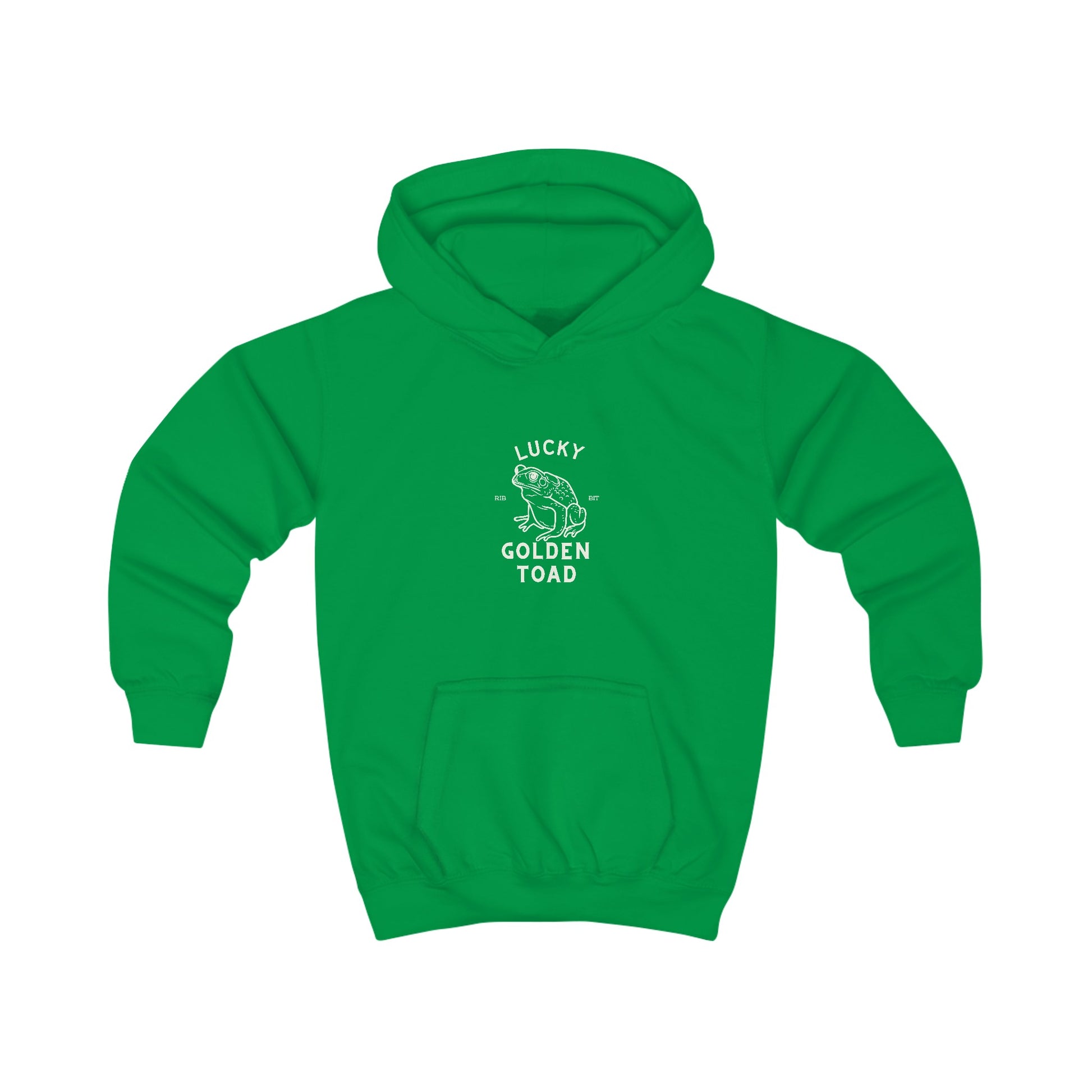 Lucky Golden Toad Kids Hooded Sweatshirt