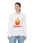 Neurospicy Flaming Peppers Unisex Heavy Blend Crewneck Sweatshirt