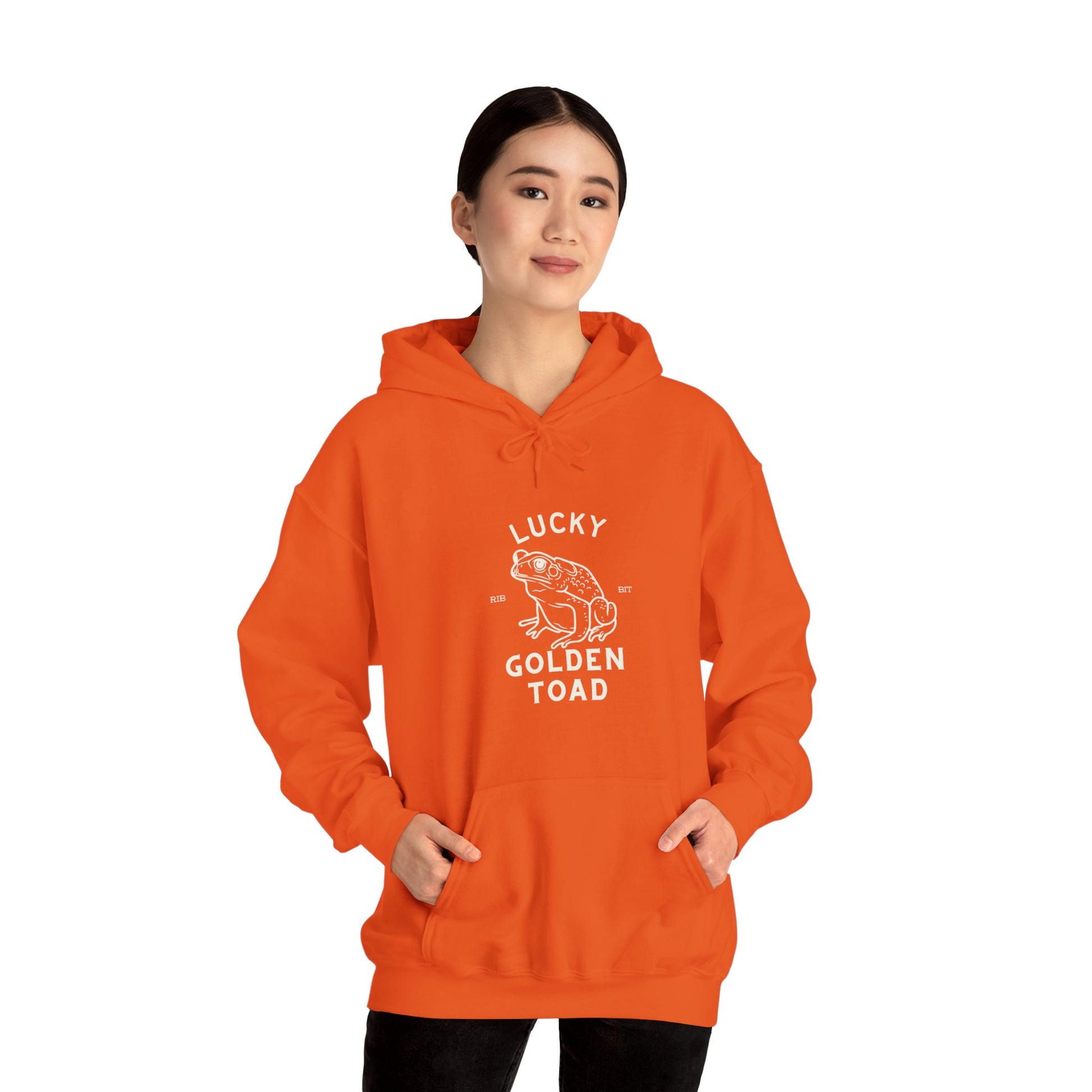 Lucky Golden Toad Unisex Heavy Blend Hooded Sweatshirt