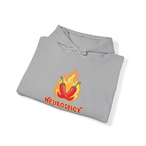 Neurospicy Flaming Peppers Unisex Heavy Blend Hooded Sweatshirt Hoodie