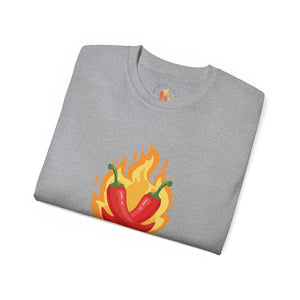 Neurospicy Flaming Peppers Unisex Ultra Cotton Tee