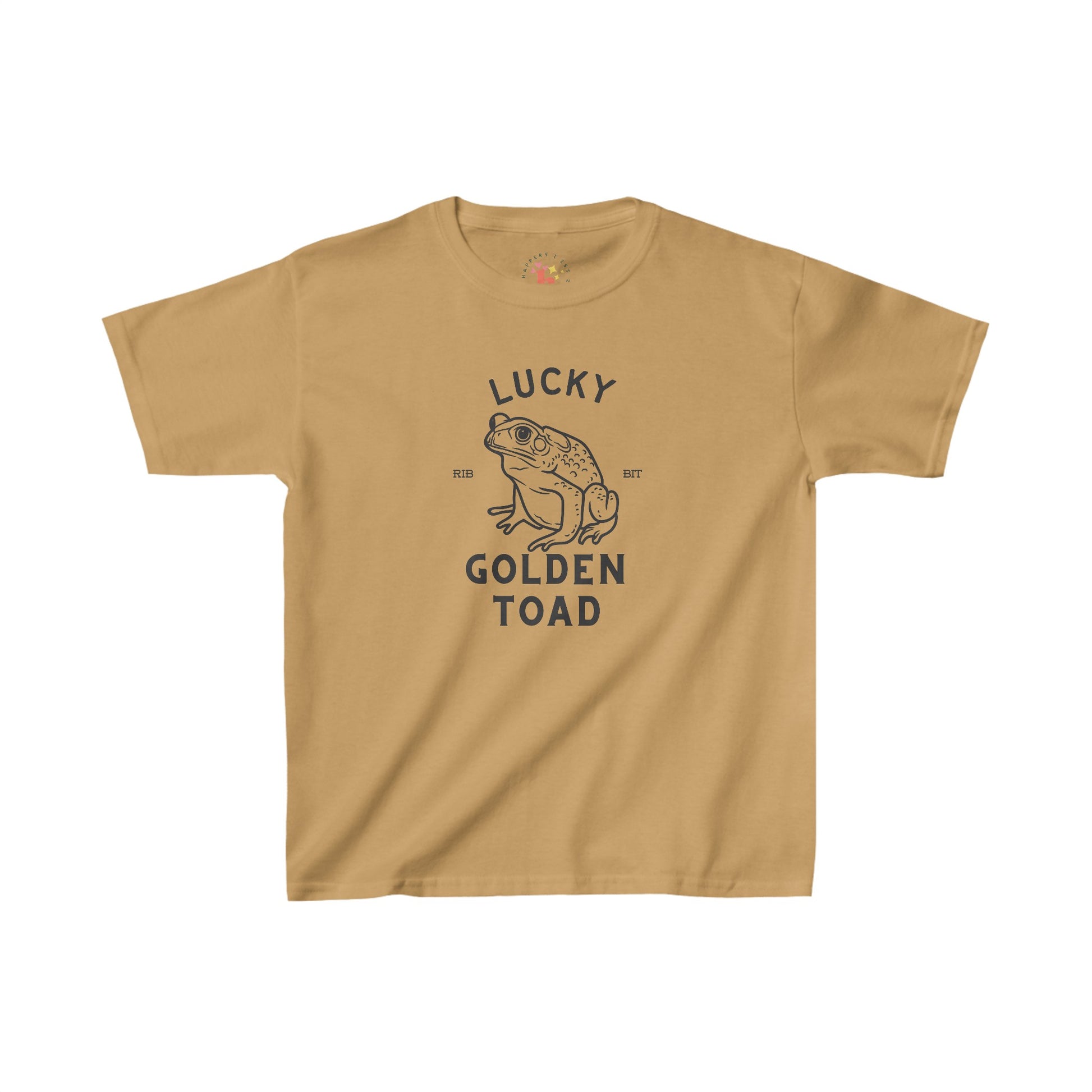 Lucky Golden Toad Kids Heavy Cotton Tee