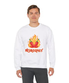 Neurospicy Flaming Peppers Unisex Heavy Blend Crewneck Sweatshirt