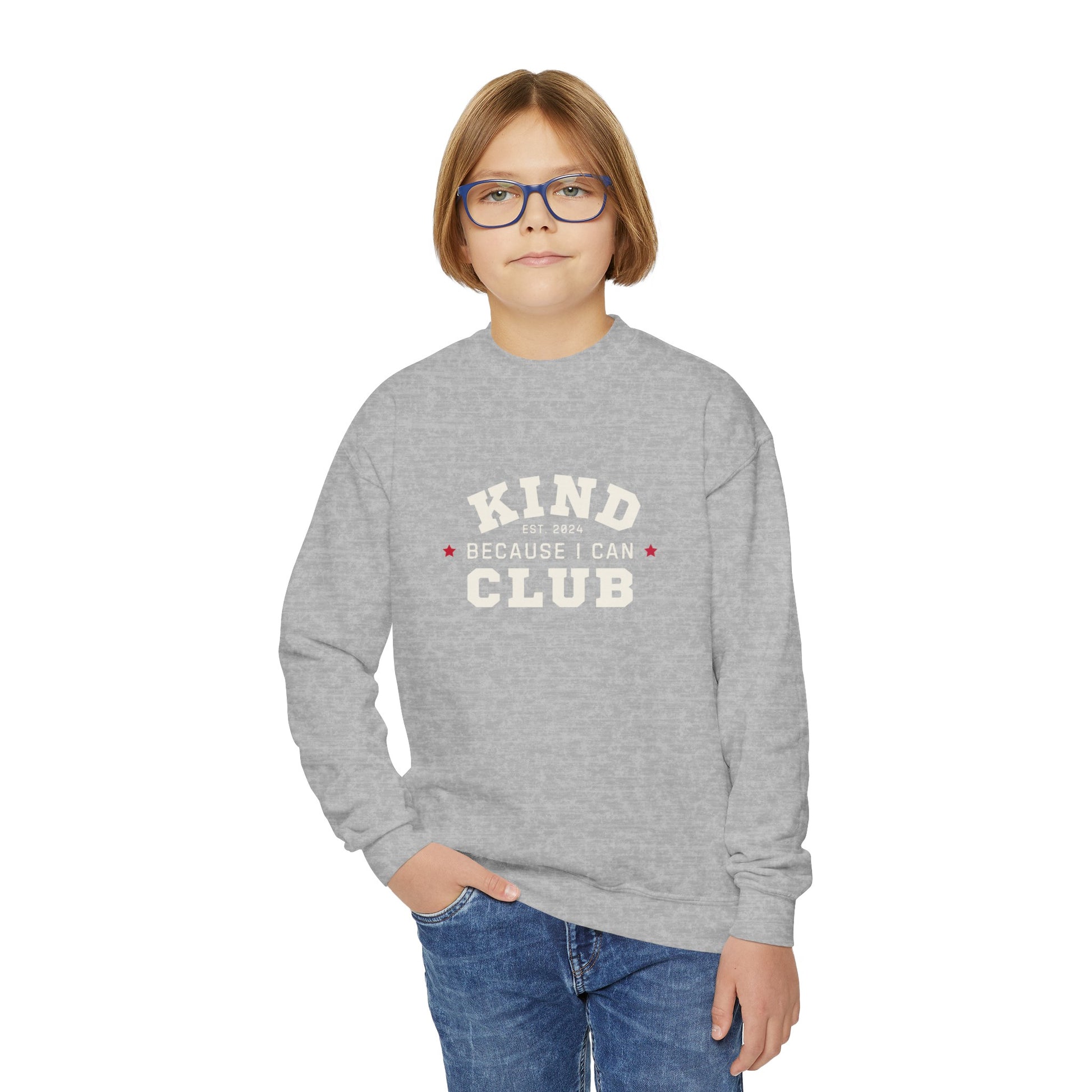 Kind Because I Can Youth Crewneck Sweatshirt