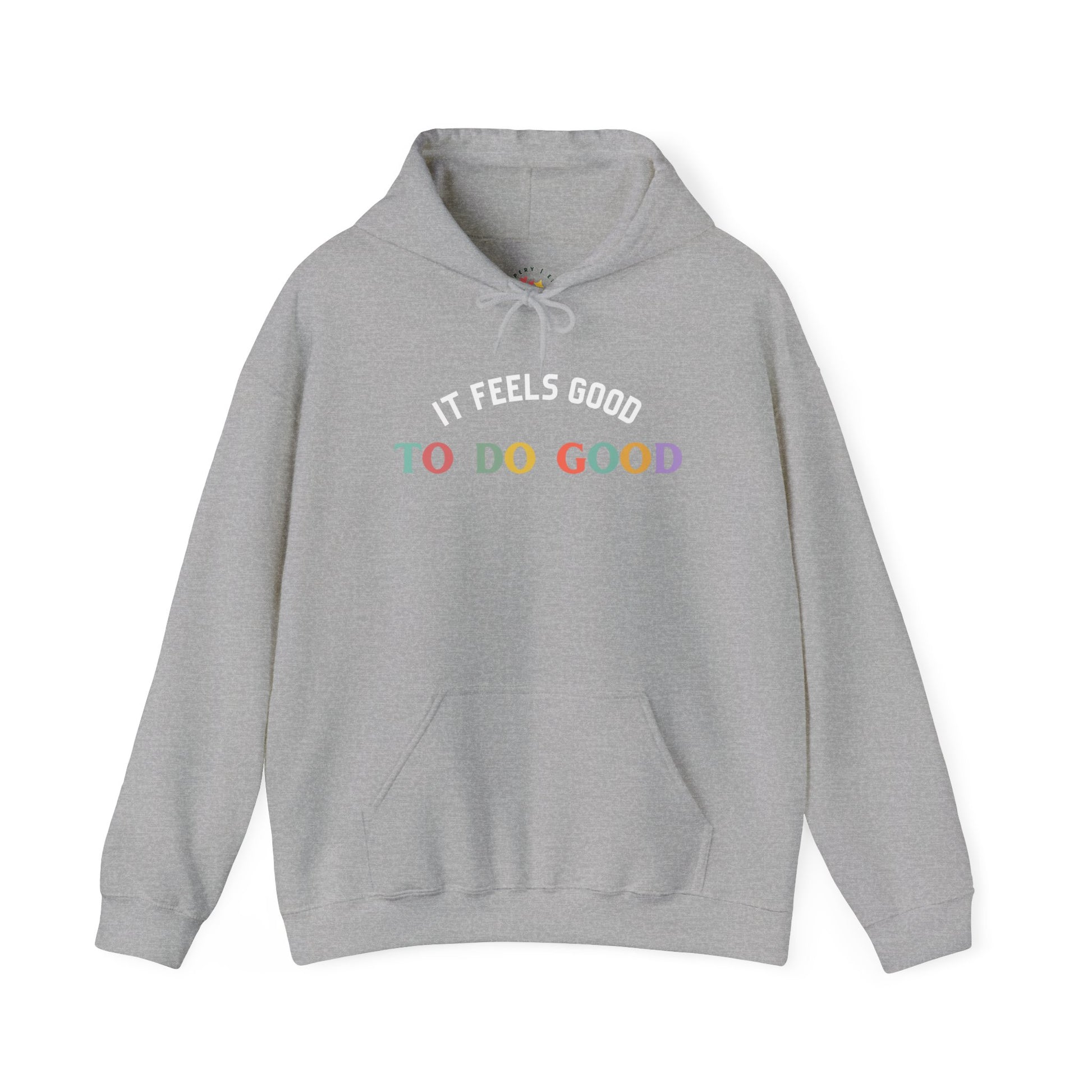 It Feels Good to Do Good Unisex Heavy Blend Hooded Sweatshirt