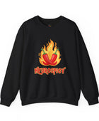 Neurospicy Flaming Peppers Unisex Heavy Blend Crewneck Sweatshirt