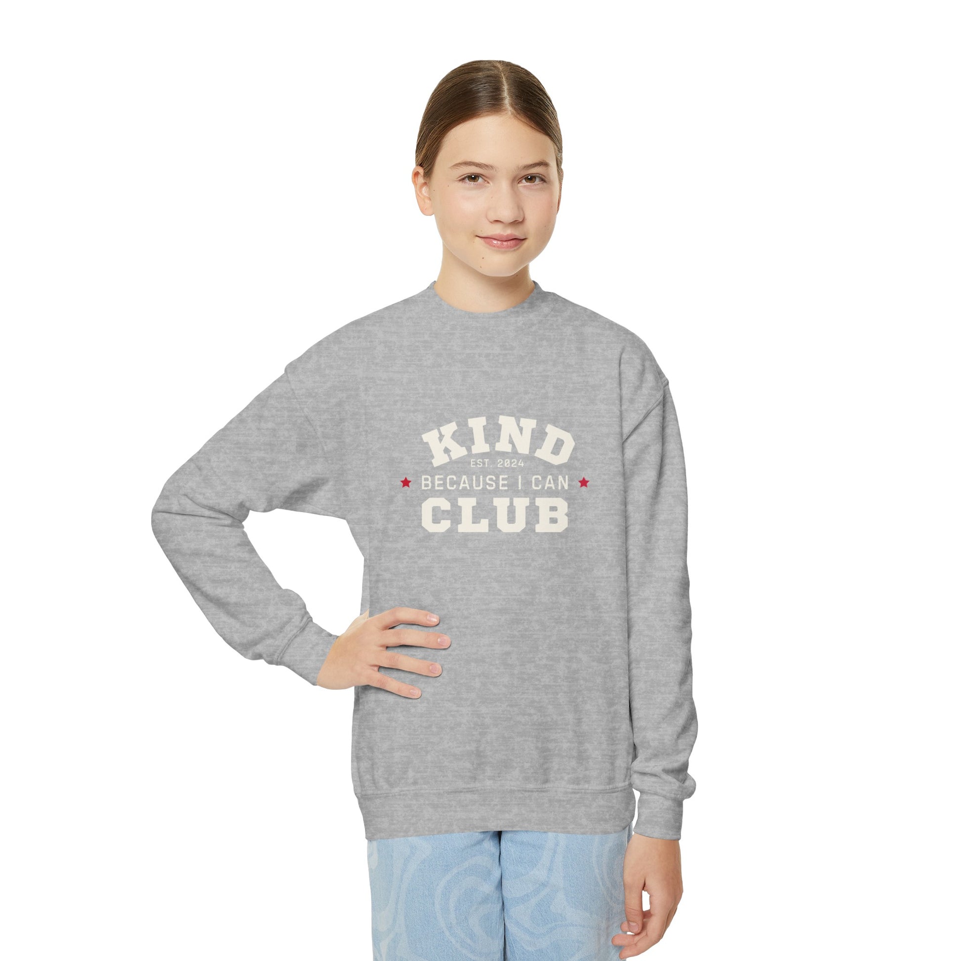 Kind Because I Can Youth Crewneck Sweatshirt