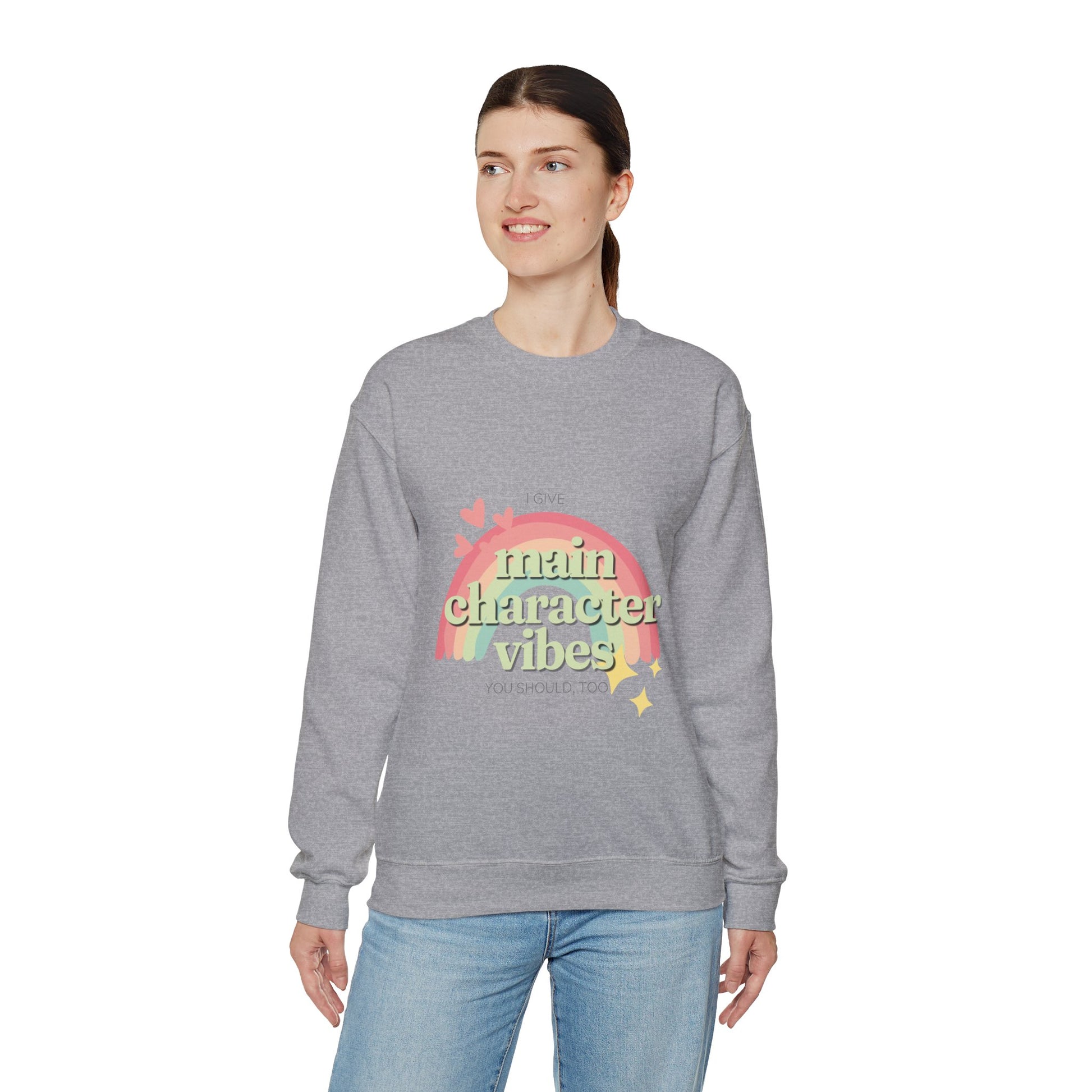 Main Character Vibes Unisex Heavy Blend Crewneck Sweatshirt