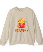 Neurospicy Flaming Peppers Unisex Heavy Blend Crewneck Sweatshirt