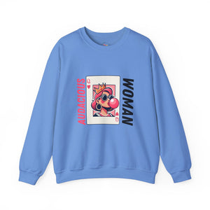 Audacious Woman Unisex Heavy Blend Crewneck Sweatshirt - The Happery