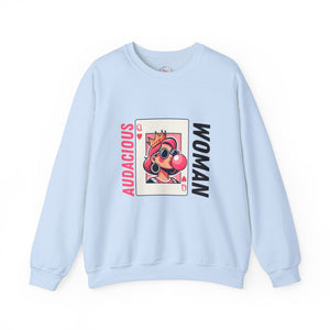 Audacious Woman Unisex Heavy Blend Crewneck Sweatshirt - The Happery