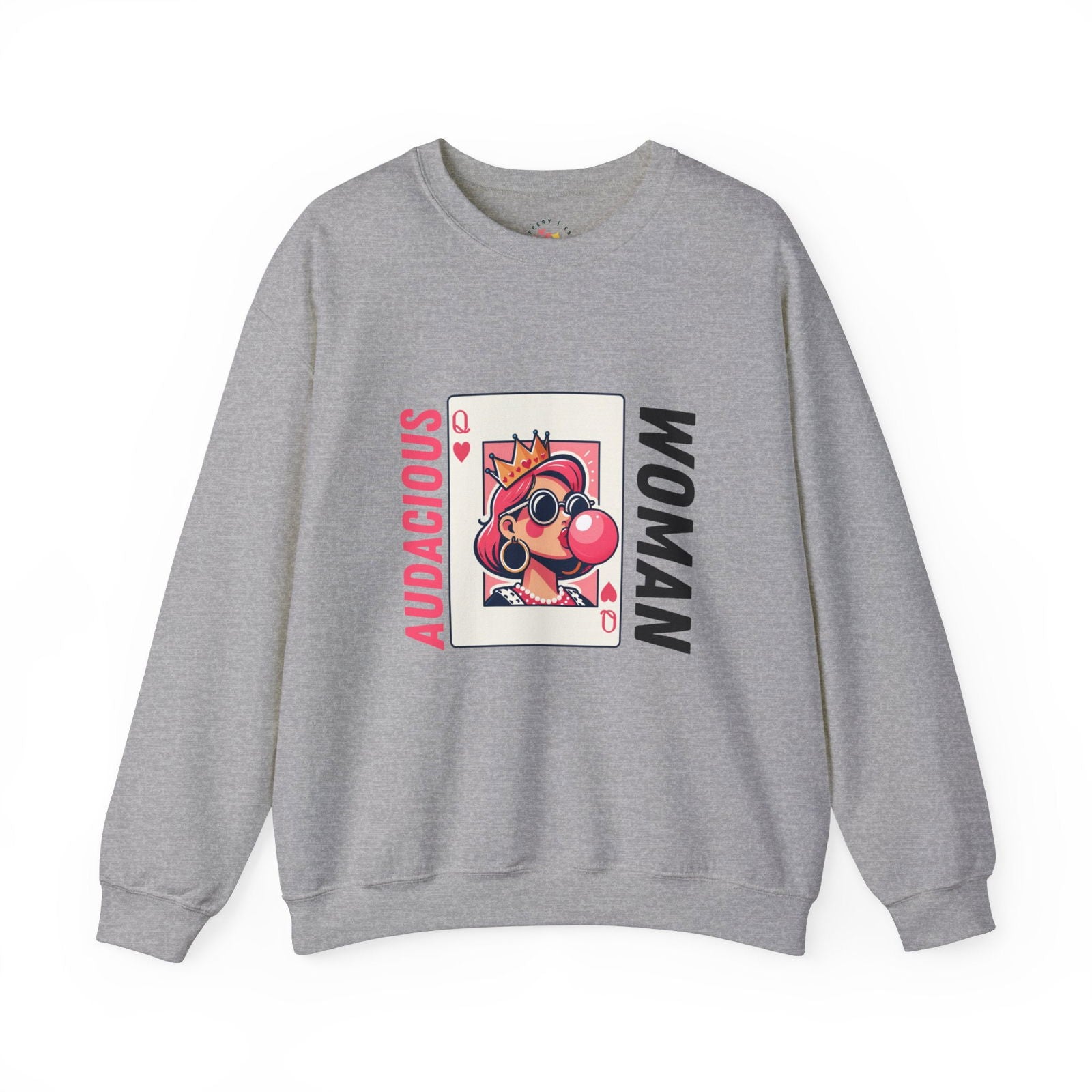 Audacious Woman Unisex Heavy Blend Crewneck Sweatshirt - The Happery