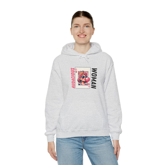 Audacious Woman Unisex Heavy Blend Hooded Sweatshirt - The Happery