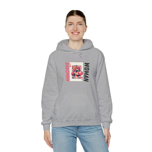 Audacious Woman Unisex Heavy Blend Hooded Sweatshirt - The Happery