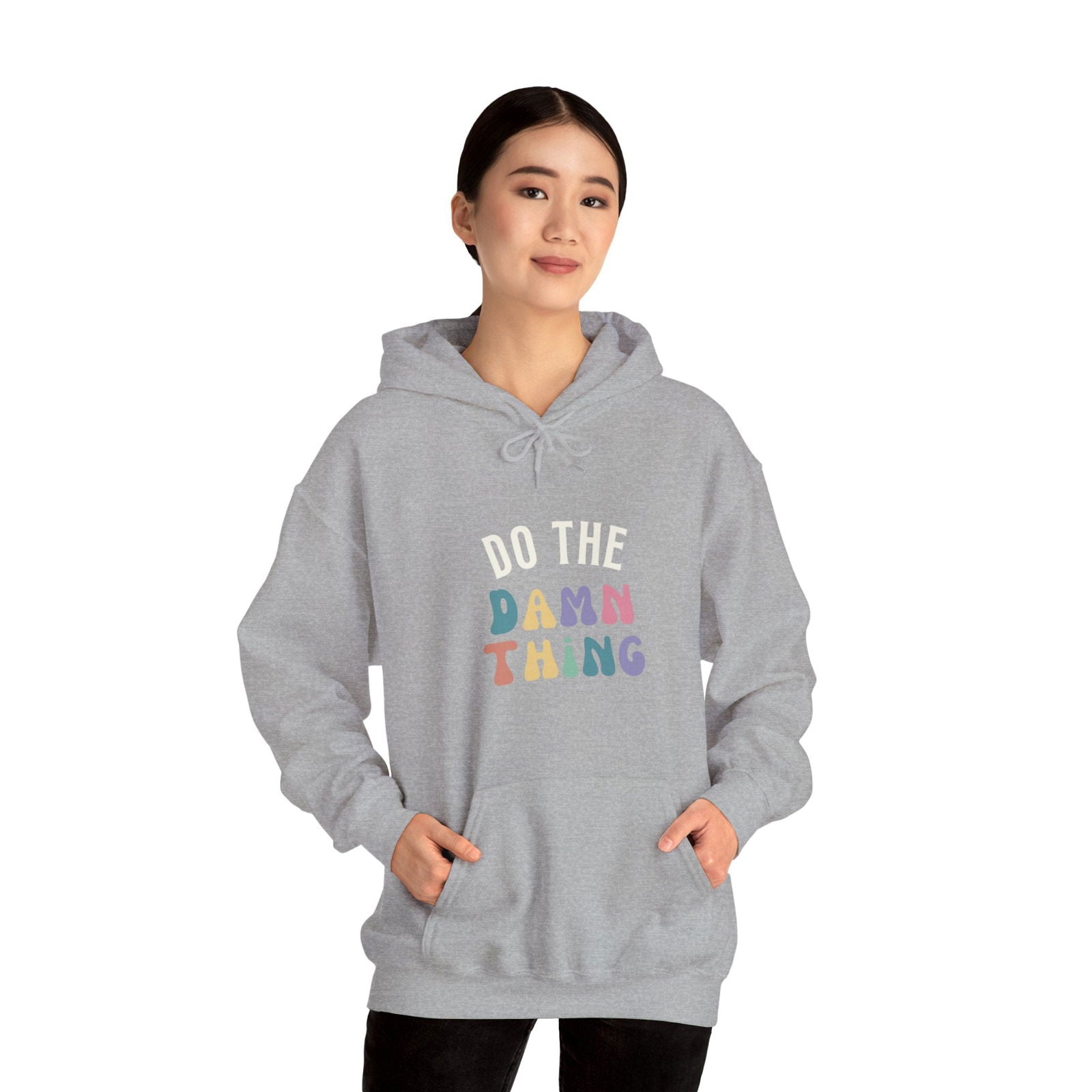 Do the Damn Thing Unisex Heavy Blend Hooded Sweatshirt - The Happery