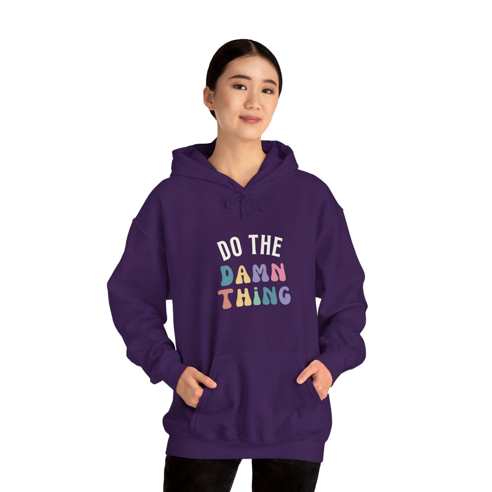 Do the Damn Thing Unisex Heavy Blend Hooded Sweatshirt - The Happery