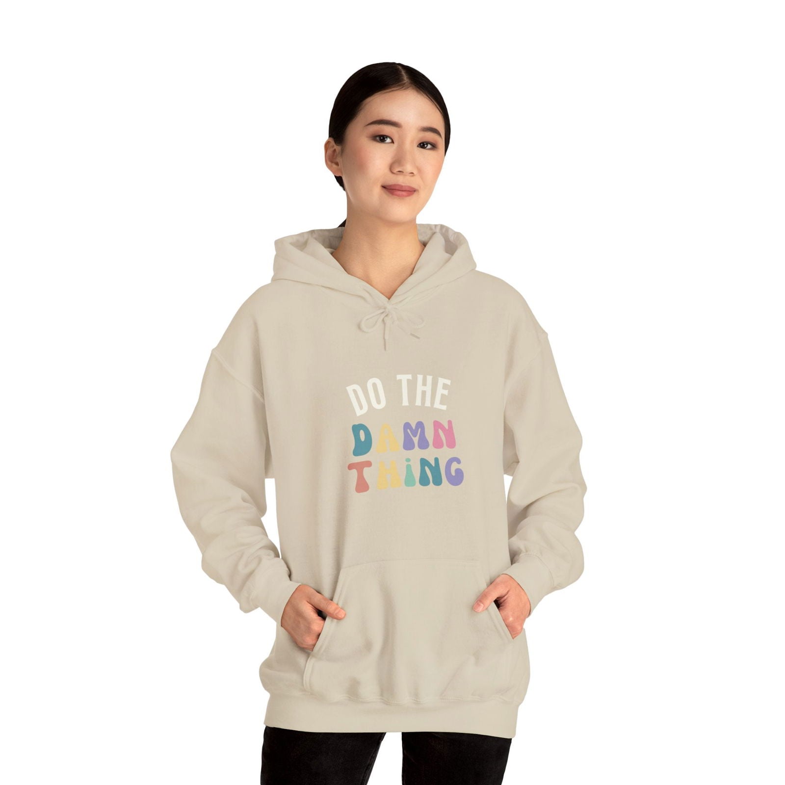 Do the Damn Thing Unisex Heavy Blend Hooded Sweatshirt - The Happery